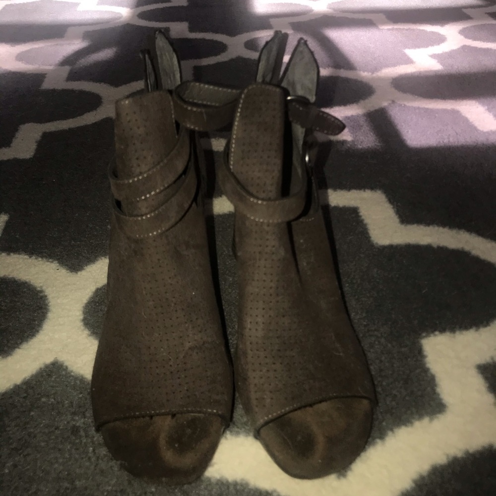 Tan booties